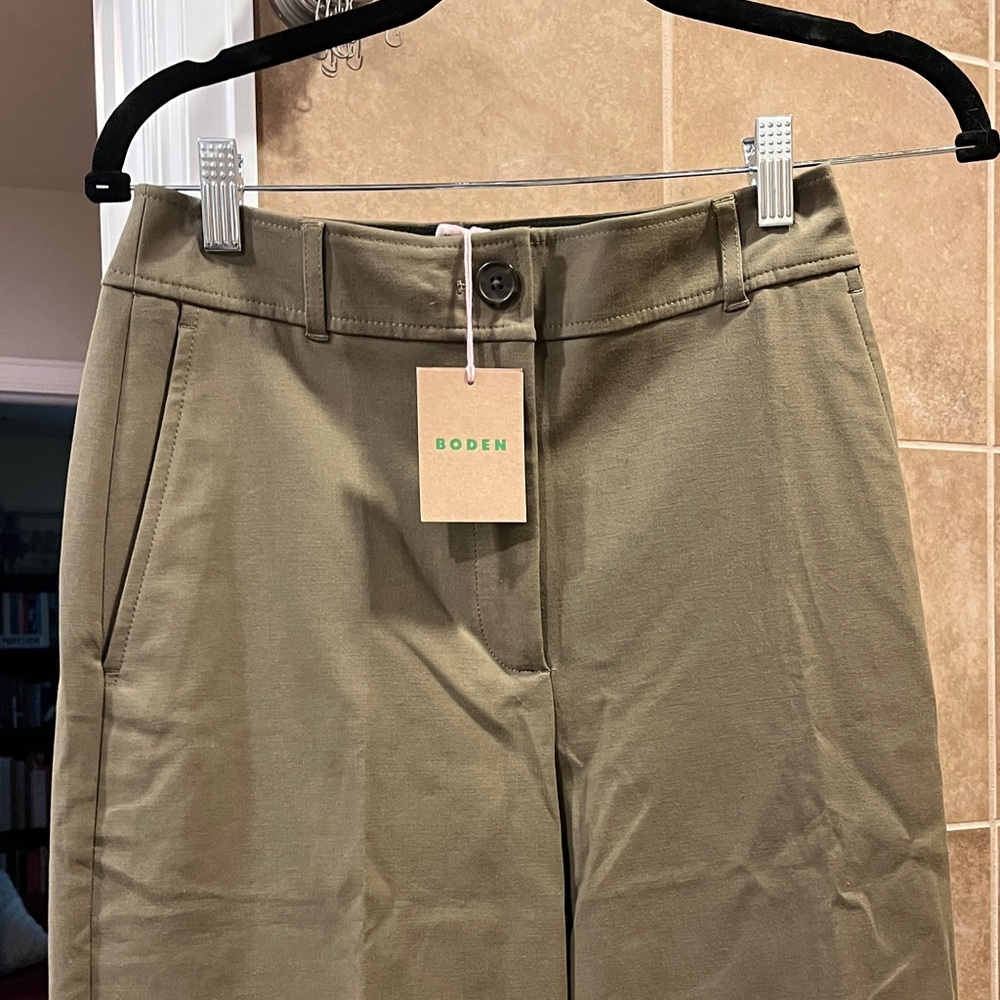 Boden Dark Khaki Trousers